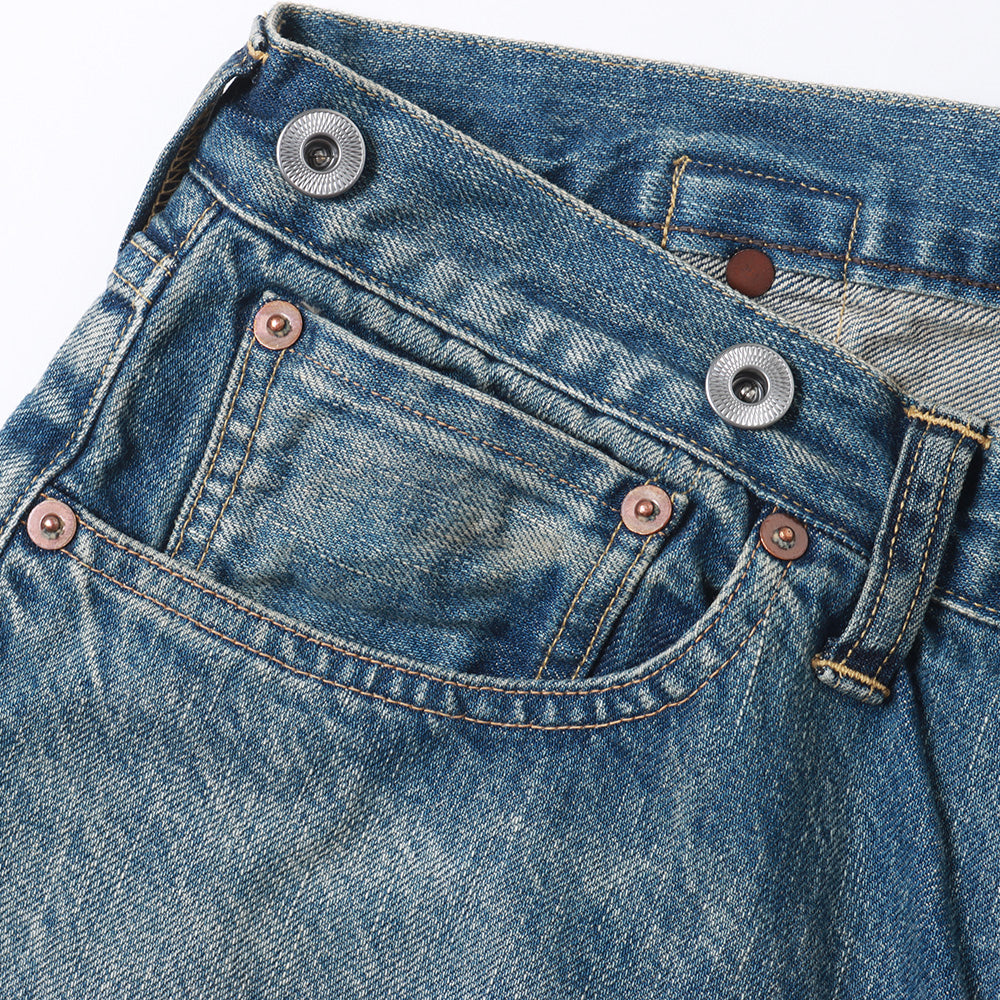 No.22 Washed Wide Denim Pants