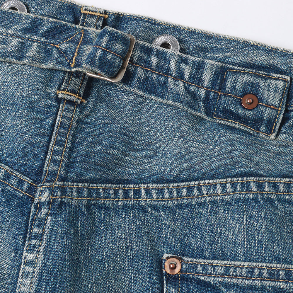 No.22 Washed Wide Denim Pants