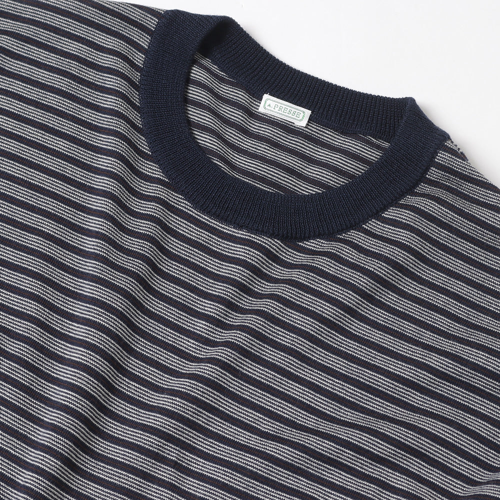 High Gauge S/S Striped T-Shirt