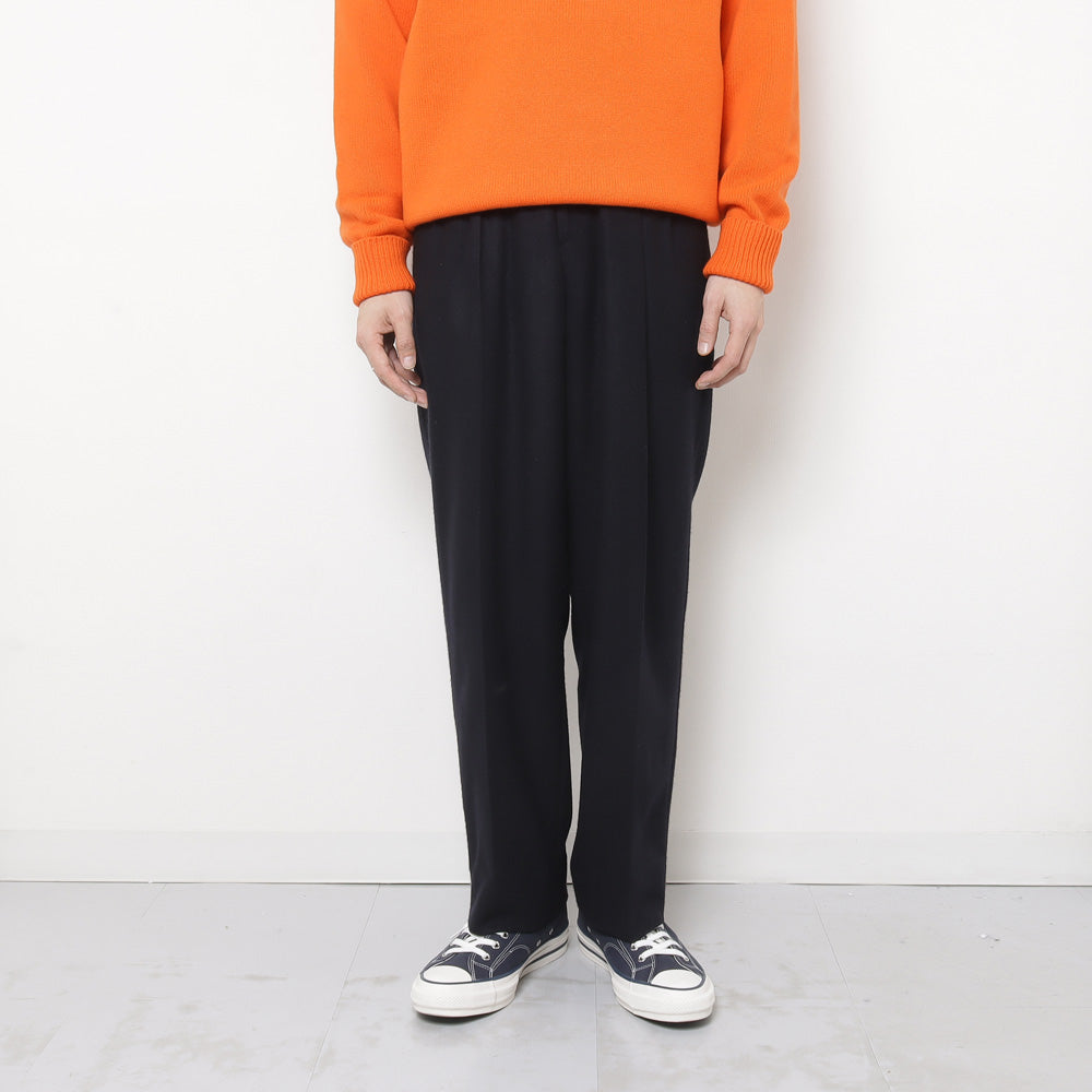 Cashmere Light Flannel Wide Tapered Trousers