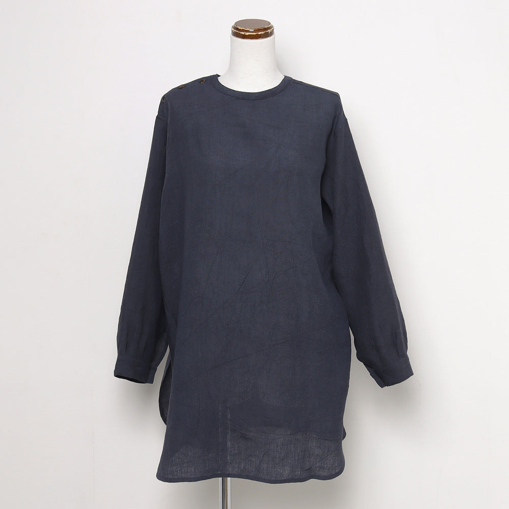 Linen Side Open Shirt