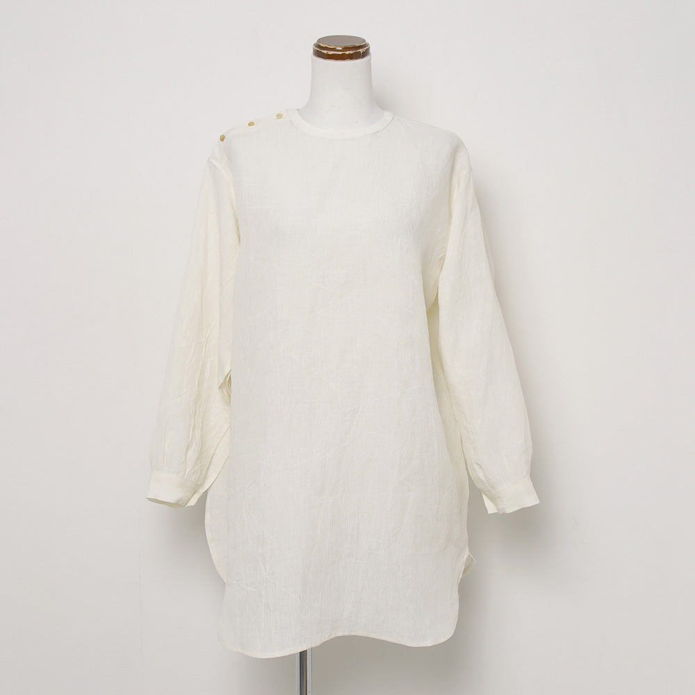 Linen Side Open Shirt