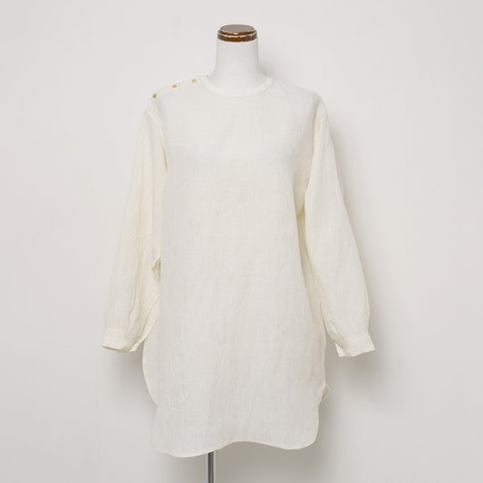 Linen Side Open Shirt