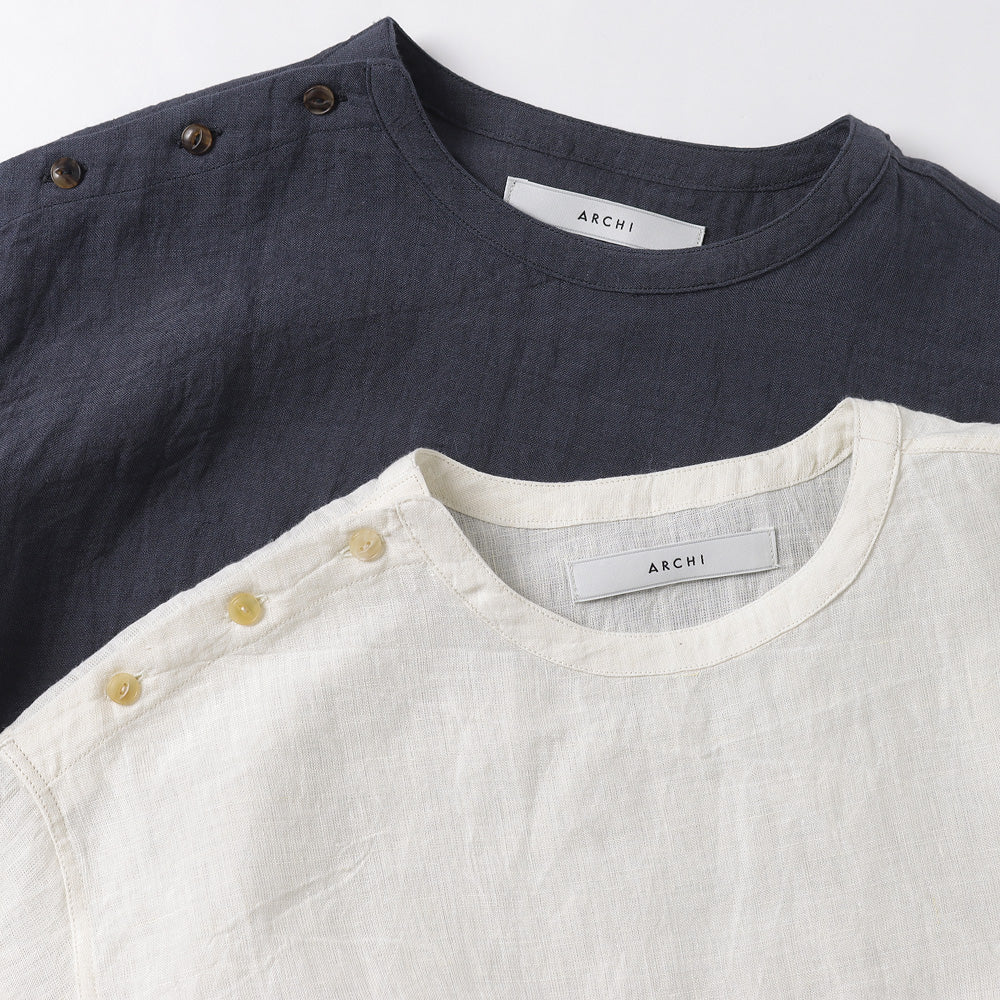 Linen Side Open Shirt