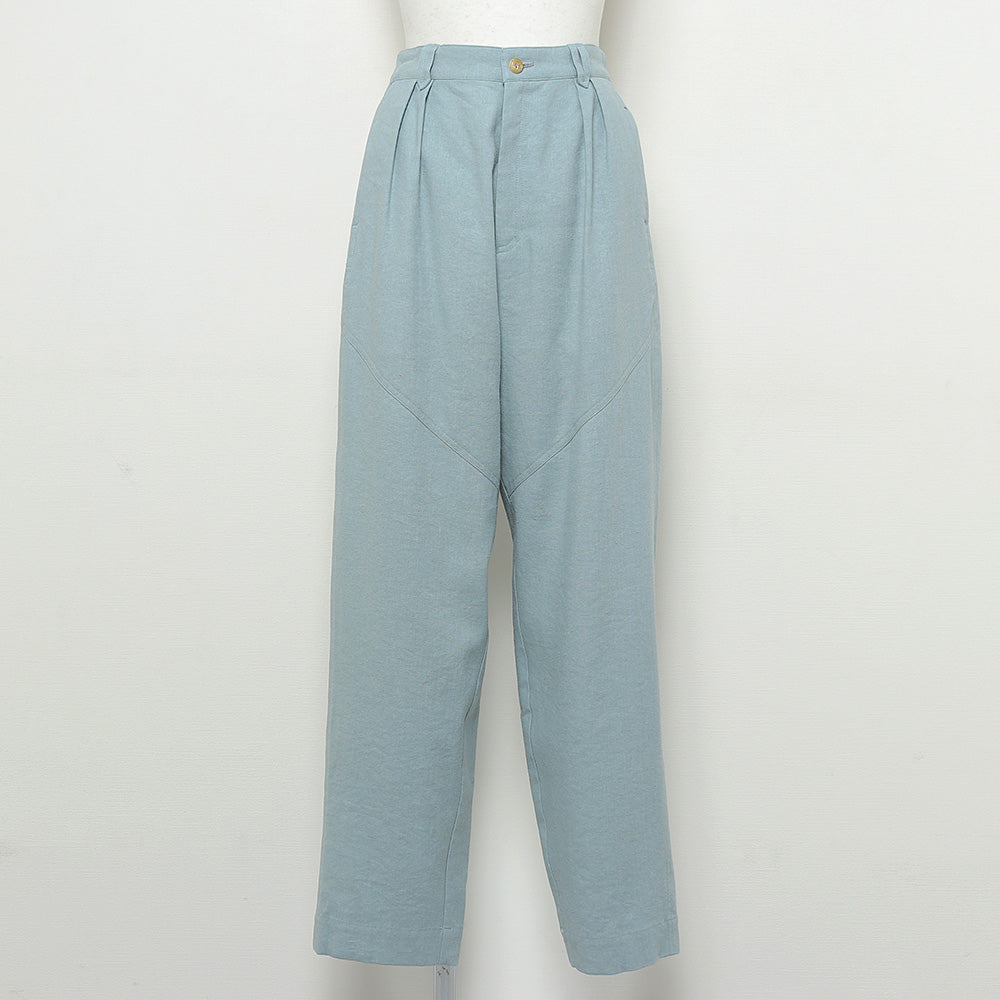 SILK NEP TAPERD PANTS