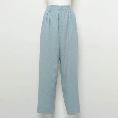 SILK NEP TAPERD PANTS