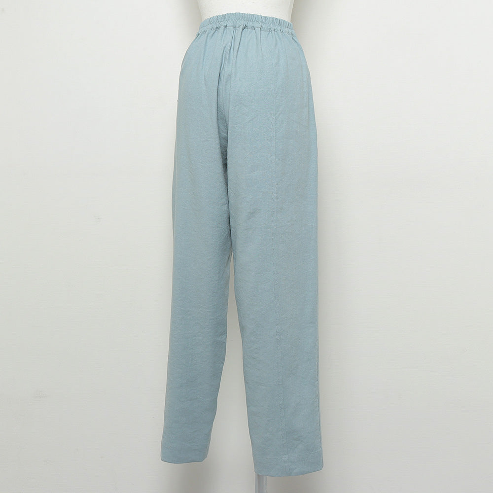SILK NEP TAPERD PANTS