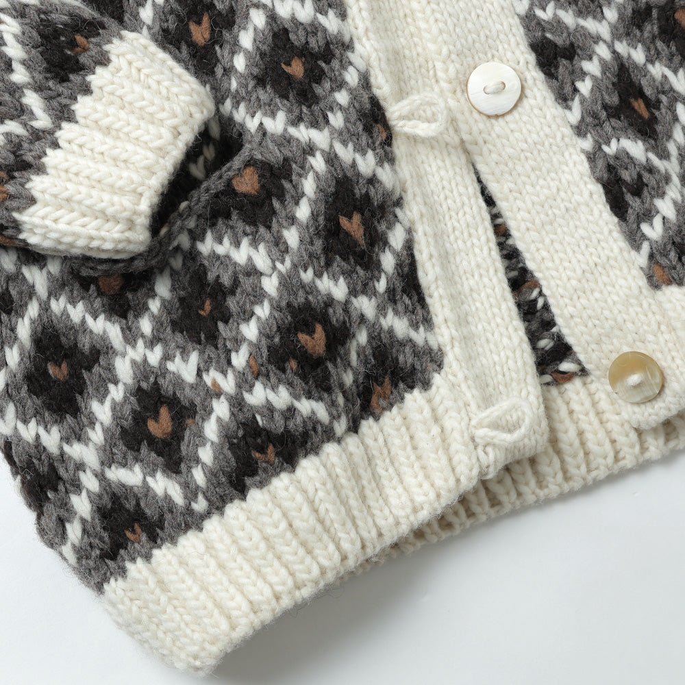 Archi アーキ ニットカーディガン archi(アーキ) PERU HAND KNIT CARDIGAN AW25-E1 (AW25-E1) | archi