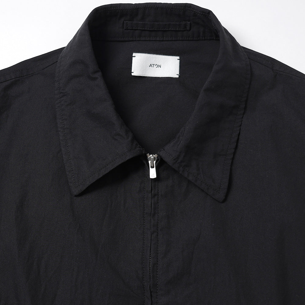 ATON) LIGHT TC GABARDINE WASHED HARRINGTON JACKET (JKAGLM0101