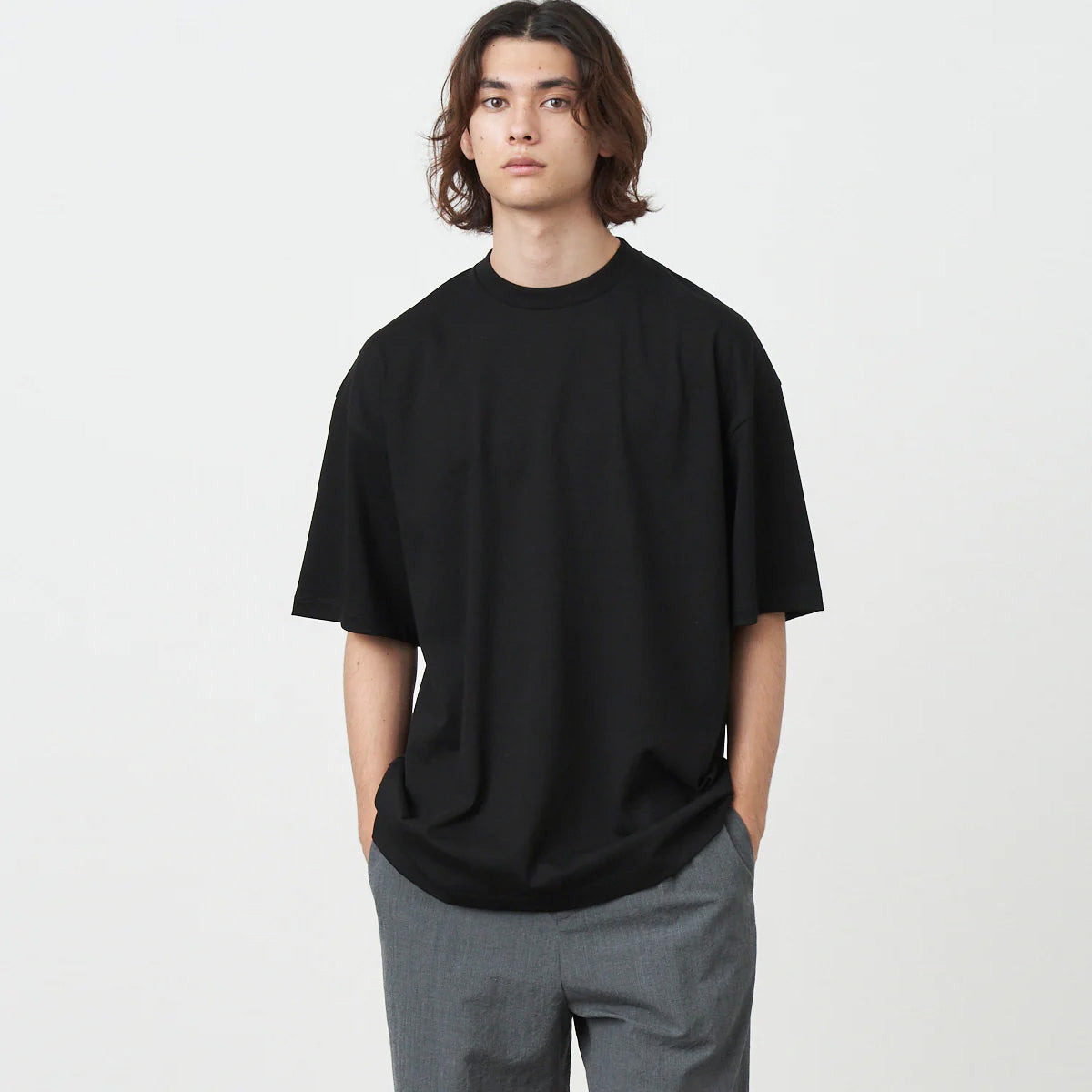 ATON) 12/- AIR SPINNING OVERSIZED T-SHIRT (KKAGCM0030