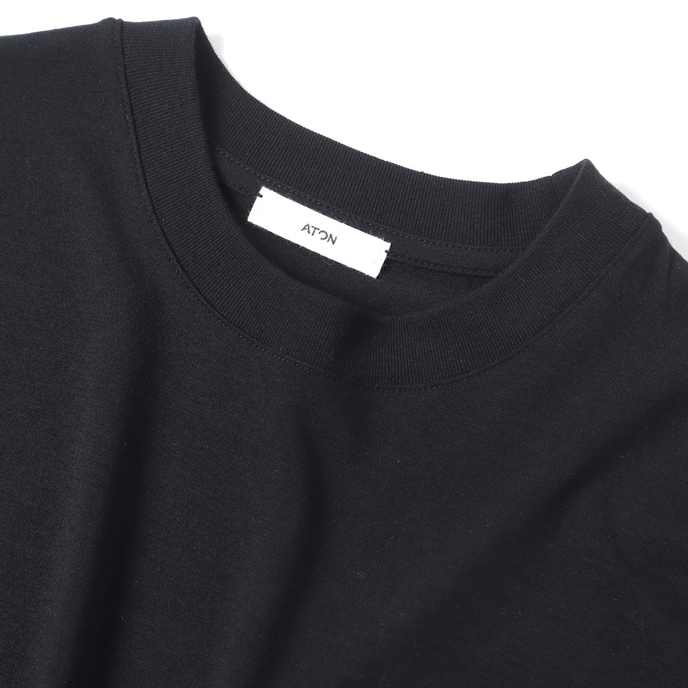 ROYAL WOOL JERSEY OVERSIZED T-SHIRT