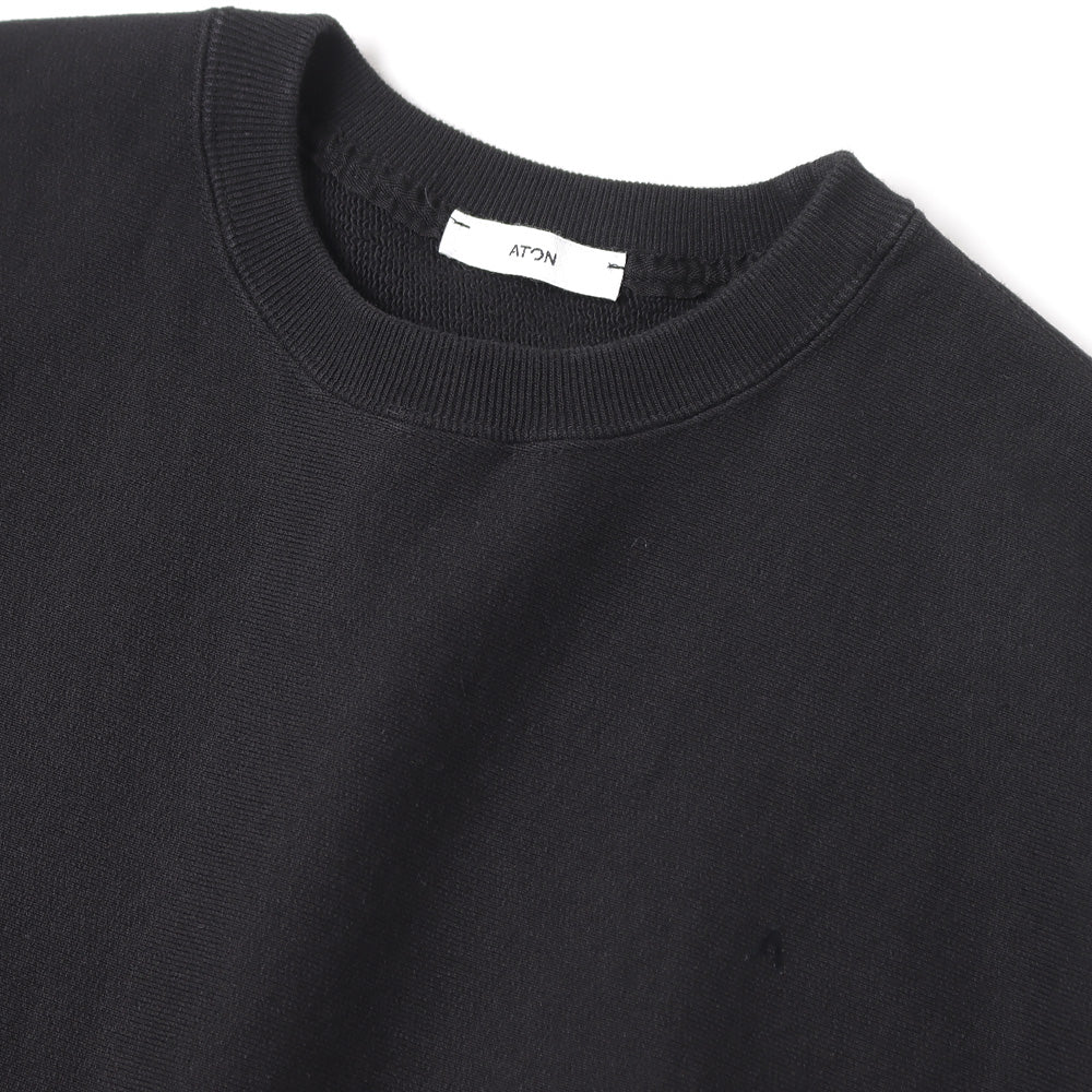 お歳暮 のし ATON) (KKAGCW0101 SWEATSHIRT OVERSIZED URAKE DYED GARMENT トップス
