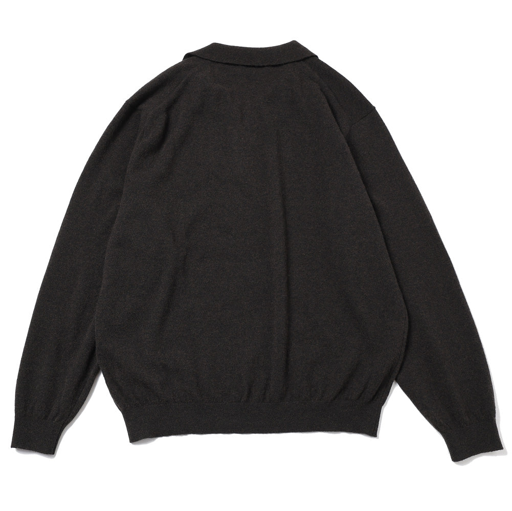 SUPER LIGHT WOOL SLIPPER POLO SWEATER