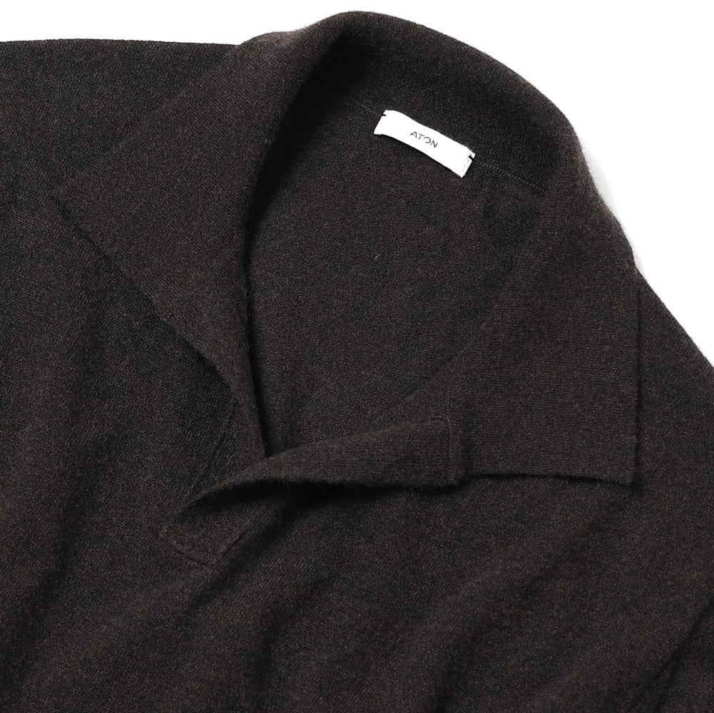 SUPER LIGHT WOOL SLIPPER POLO SWEATER
