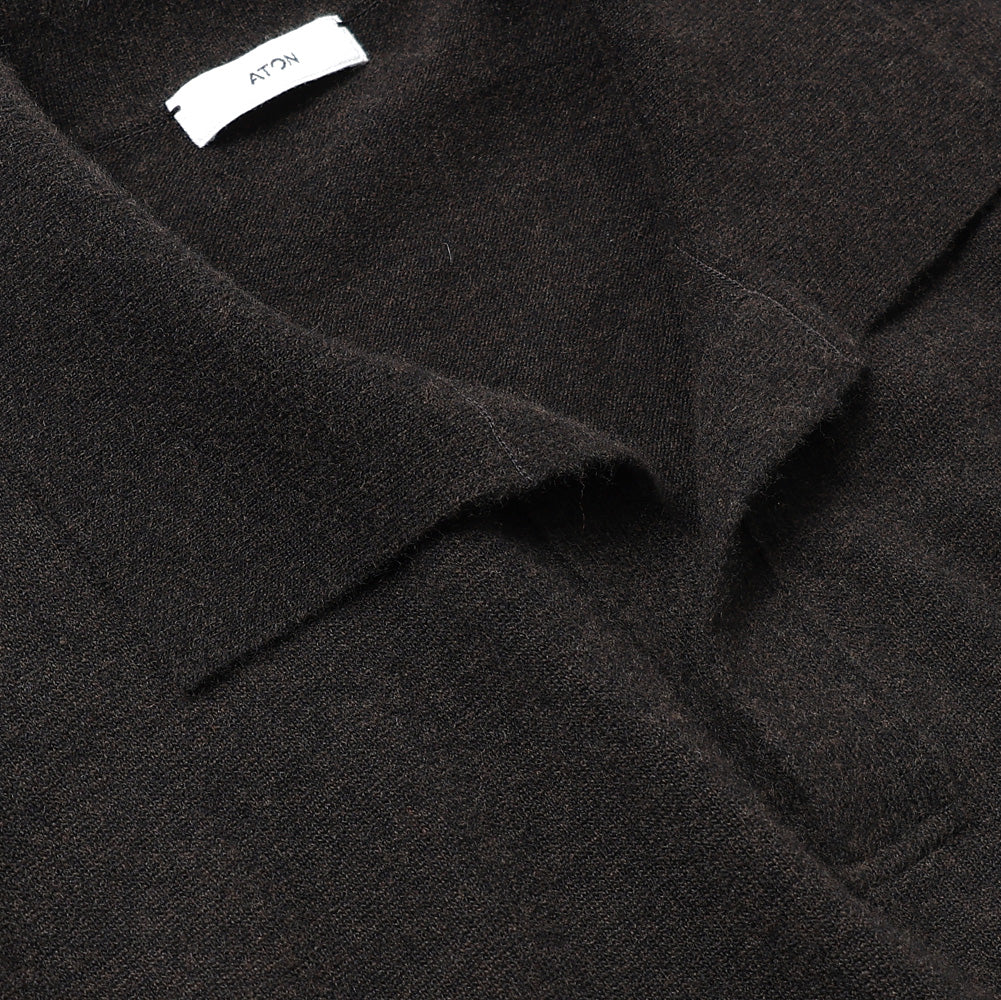 SUPER LIGHT WOOL SLIPPER POLO SWEATER
