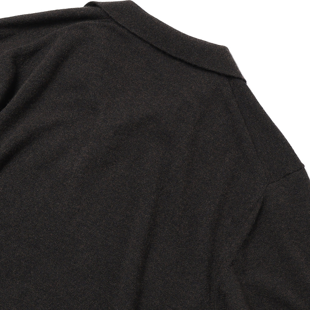 SUPER LIGHT WOOL SLIPPER POLO SWEATER
