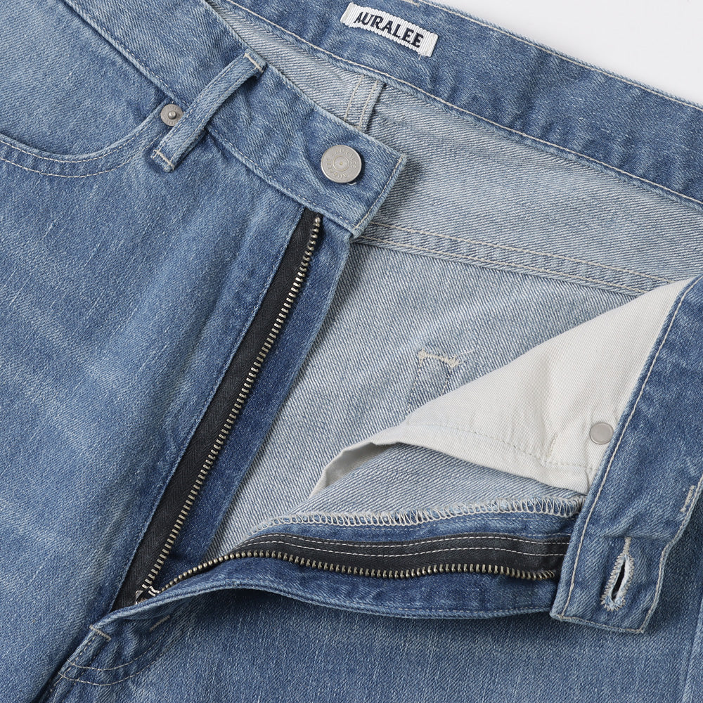 SELVEDGE FADED LIGHT DENIM PANTS