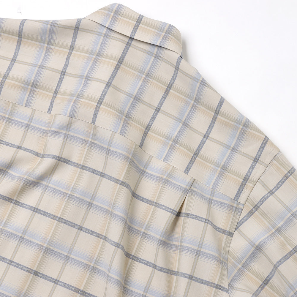 SUPER LIGHT WOOL CHECK SHIRT