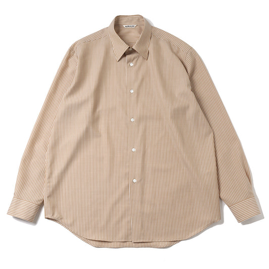 SUPER FINE WOOL STRIPE SHIRT