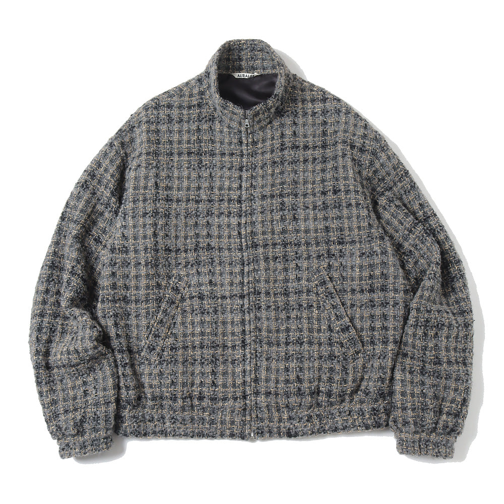 HOMESPUN TWEED ZIP BLOUSON