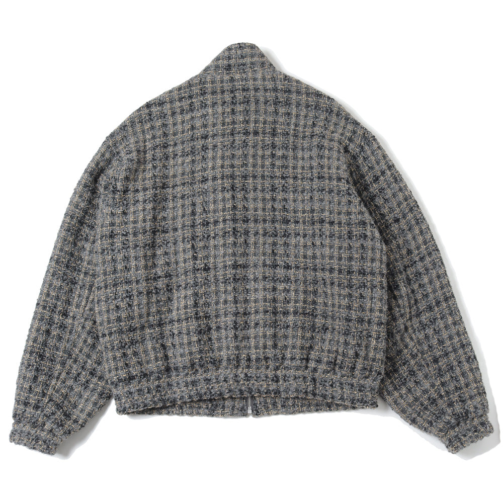 HOMESPUN TWEED ZIP BLOUSON