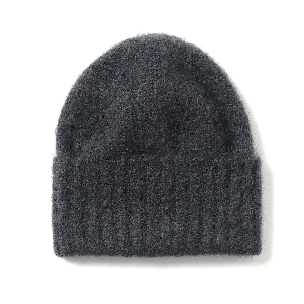 BRUSHED SUPER KID MOHAIR KNIT CAP