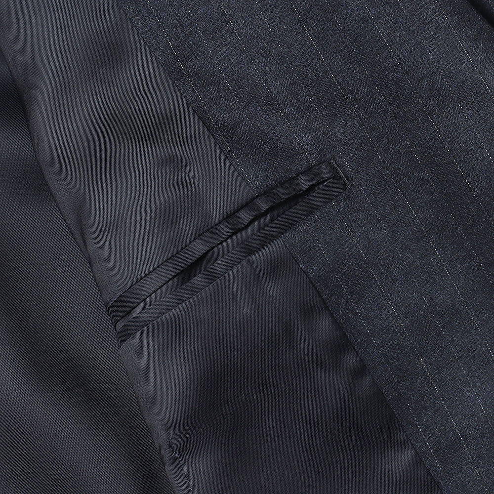WOOL FULLING FLANNEL STRIPE JACKET
