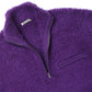 MERINO WOOL BOA KNIT HALF ZIP P/O