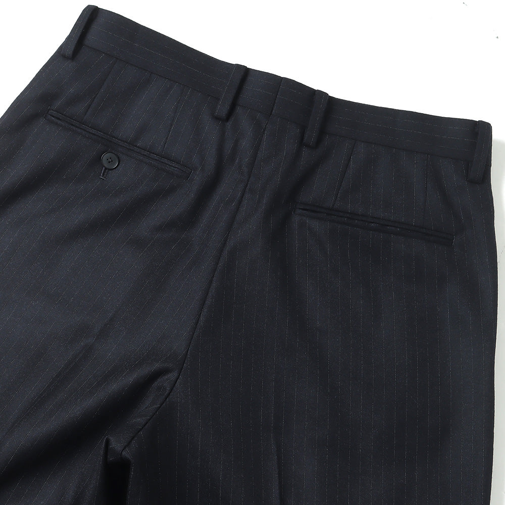 WOOL FULLING FLANNEL STRIPE SLACKS