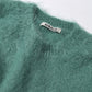 BRUSHED SUPER KID MOHAIR KNIT P/O