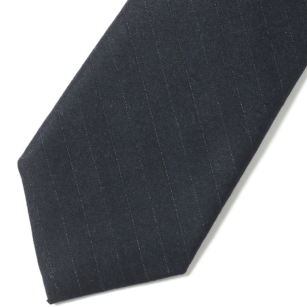 WOOL FULLING FLANNEL STRIPE TIE