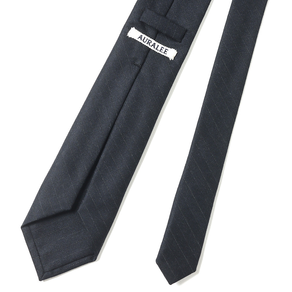 WOOL FULLING FLANNEL STRIPE TIE