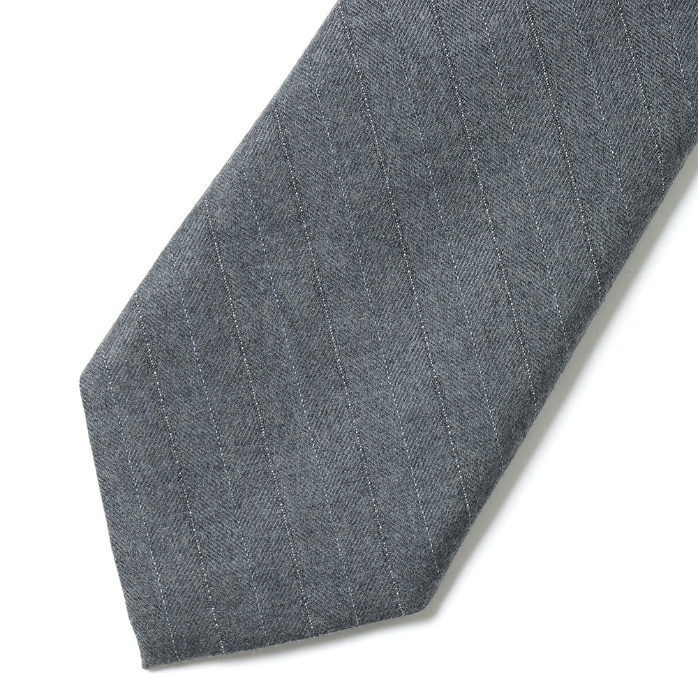 WOOL FULLING FLANNEL STRIPE TIE