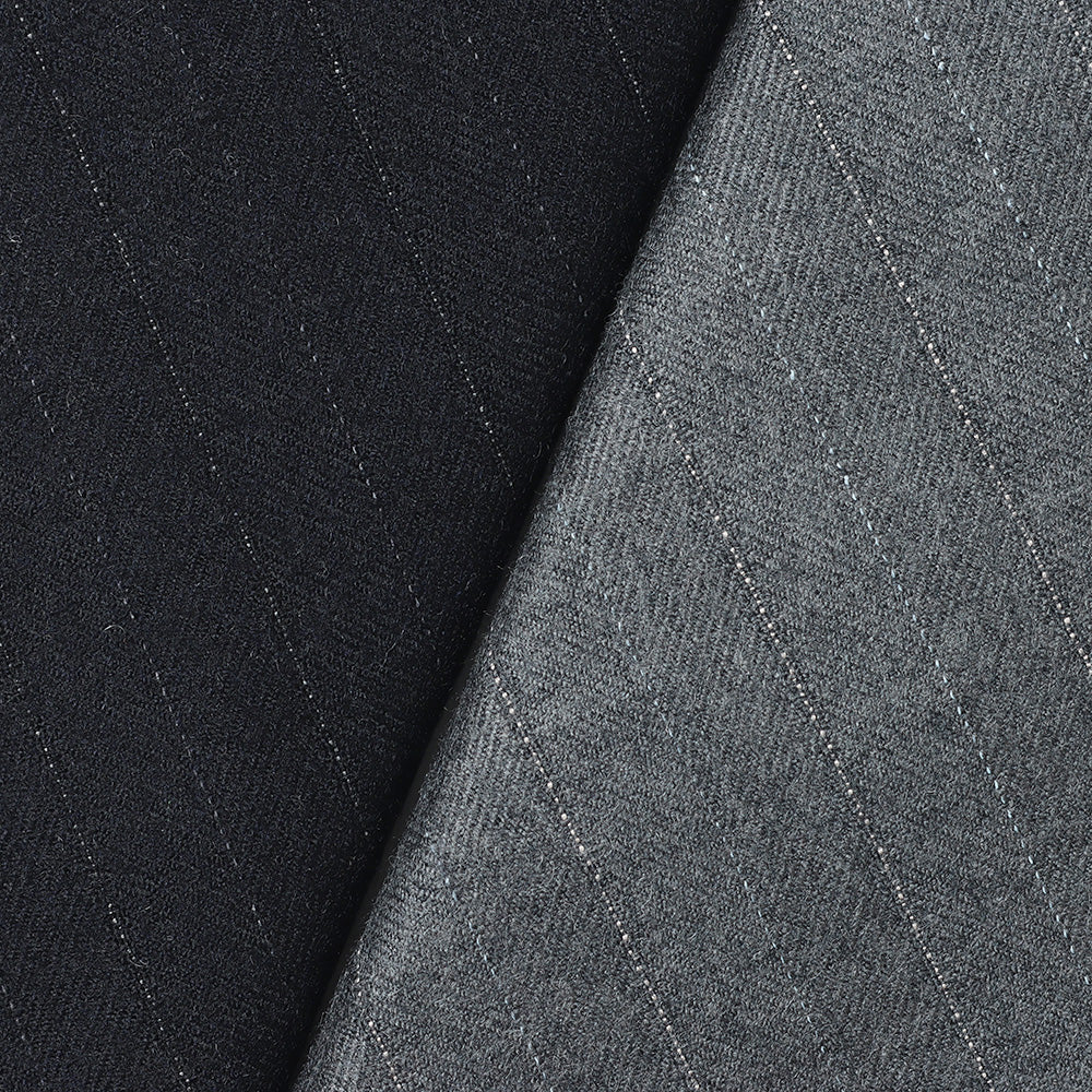 WOOL FULLING FLANNEL STRIPE TIE