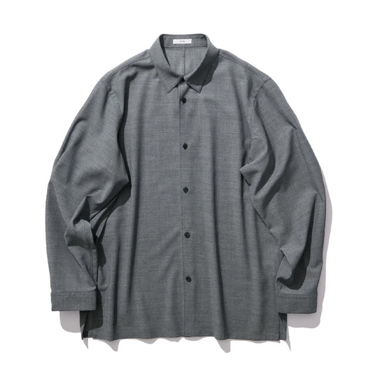 TWIST WOOL GAUZE LOOSE FIT SHIRT