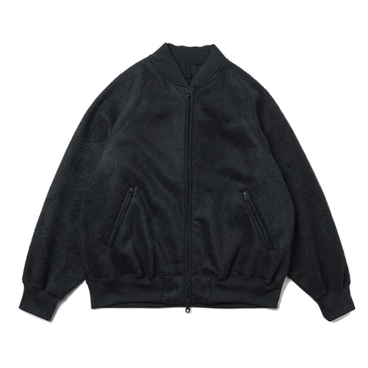 Pe/Silk Fleece Bomber Jacket