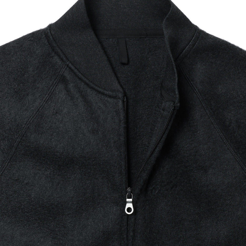Polyester/Silk Fleece Bomber Jacket