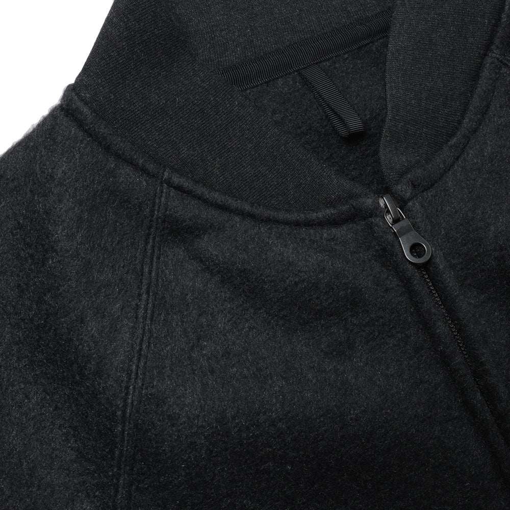 Polyester/Silk Fleece Bomber Jacket