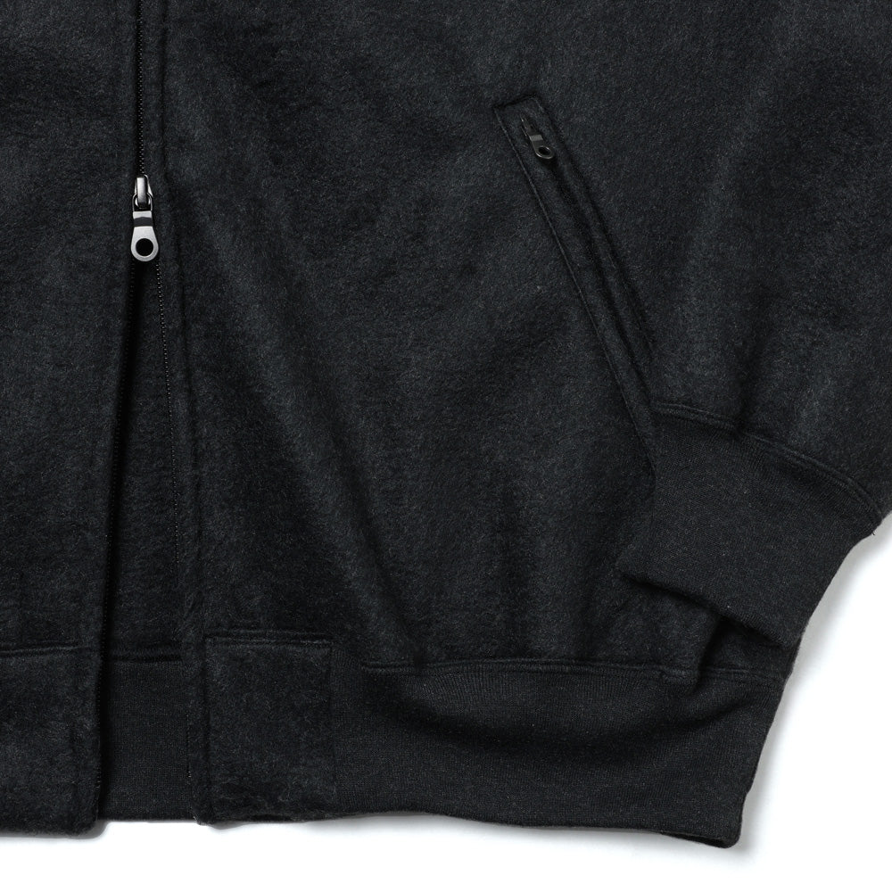 Polyester/Silk Fleece Bomber Jacket