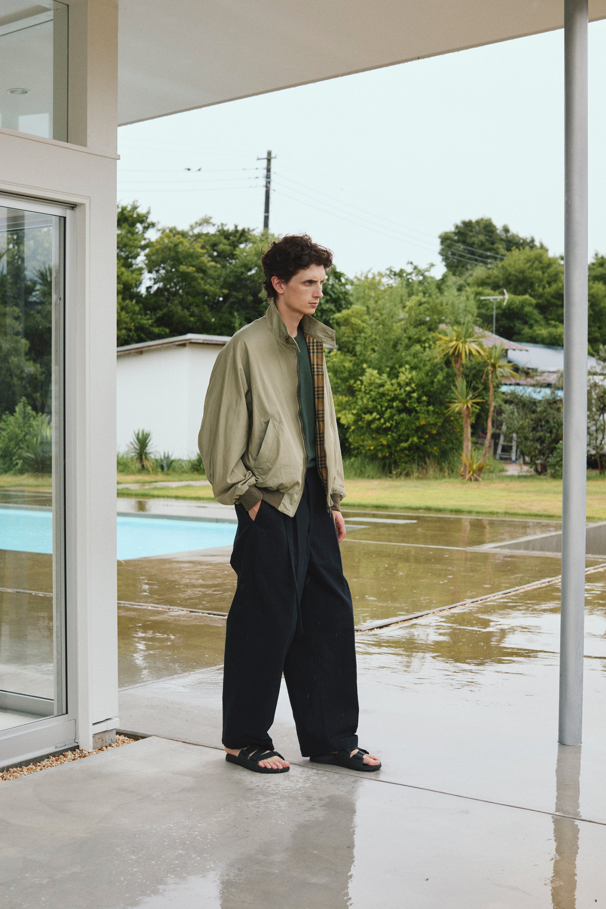 blurhms) Cotton Gabardine Harrington Jacket (BHS26S003) | blurhms