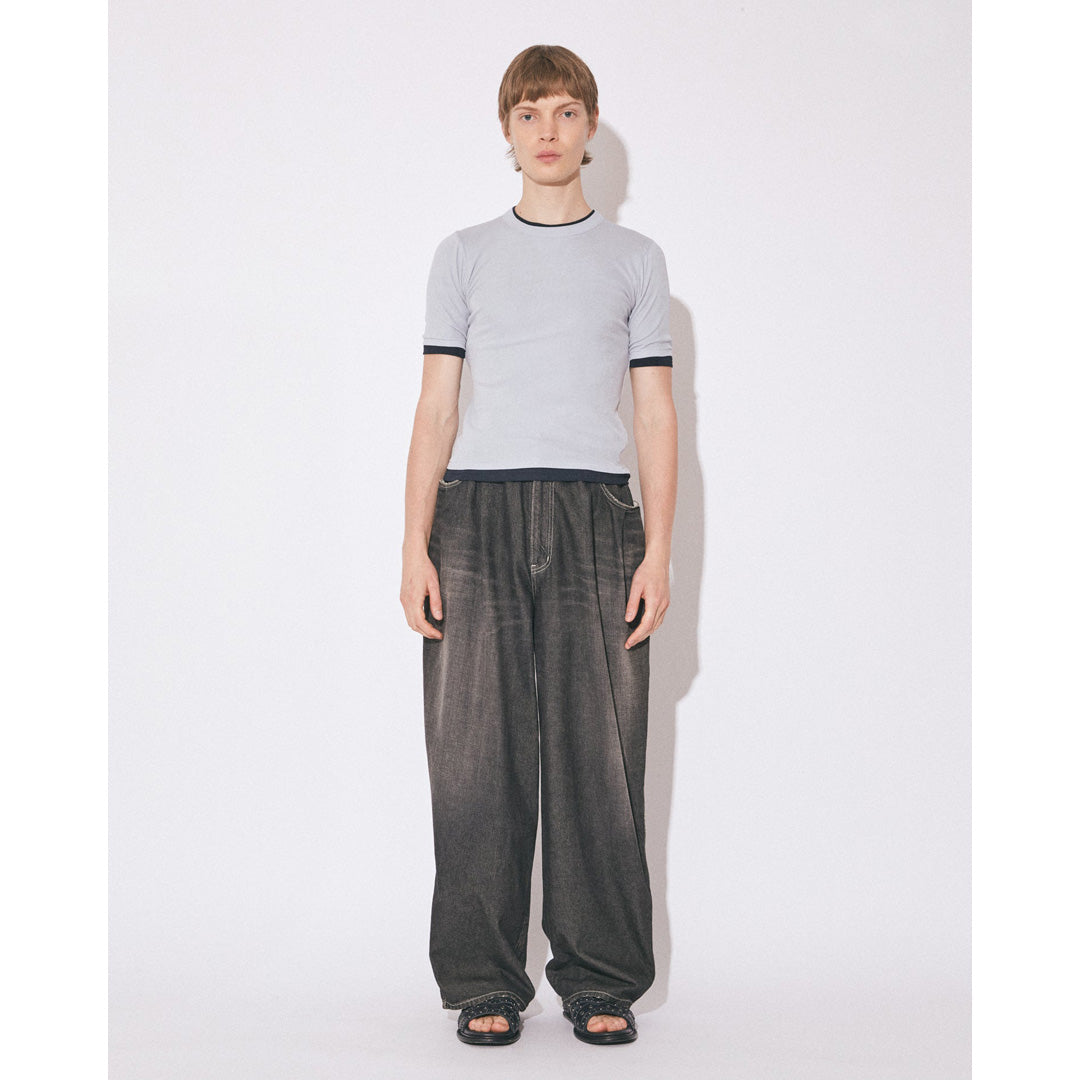 left hand twilldenim wide pants vintage