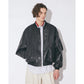 light lamb leather fan shape MA-1 blouson 26awmae