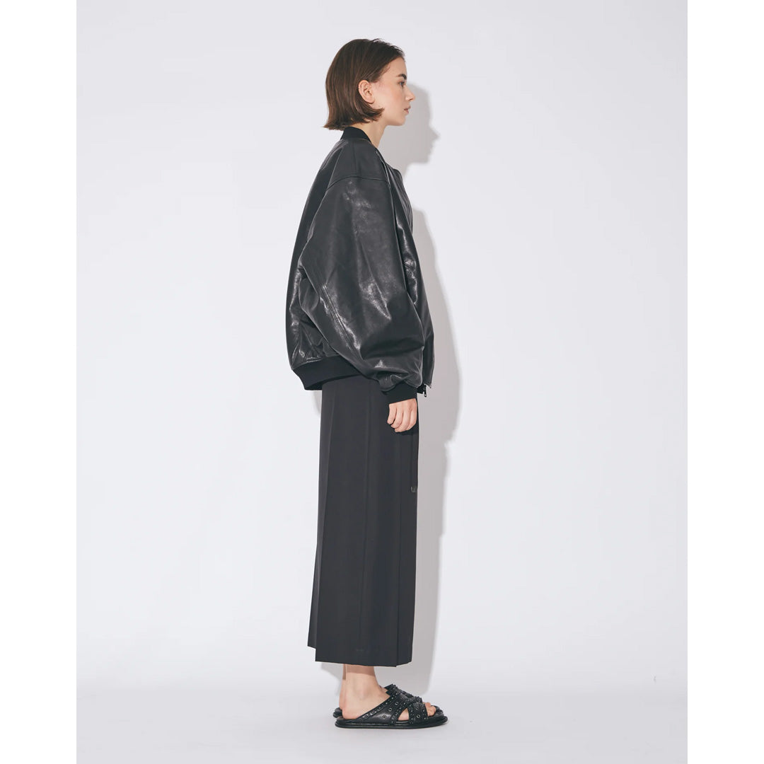 light lamb leather fan shape MA-1 blouson 26awmae
