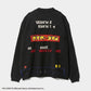 pacman jacquard knitted pullover