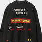 pacman jacquard knitted pullover