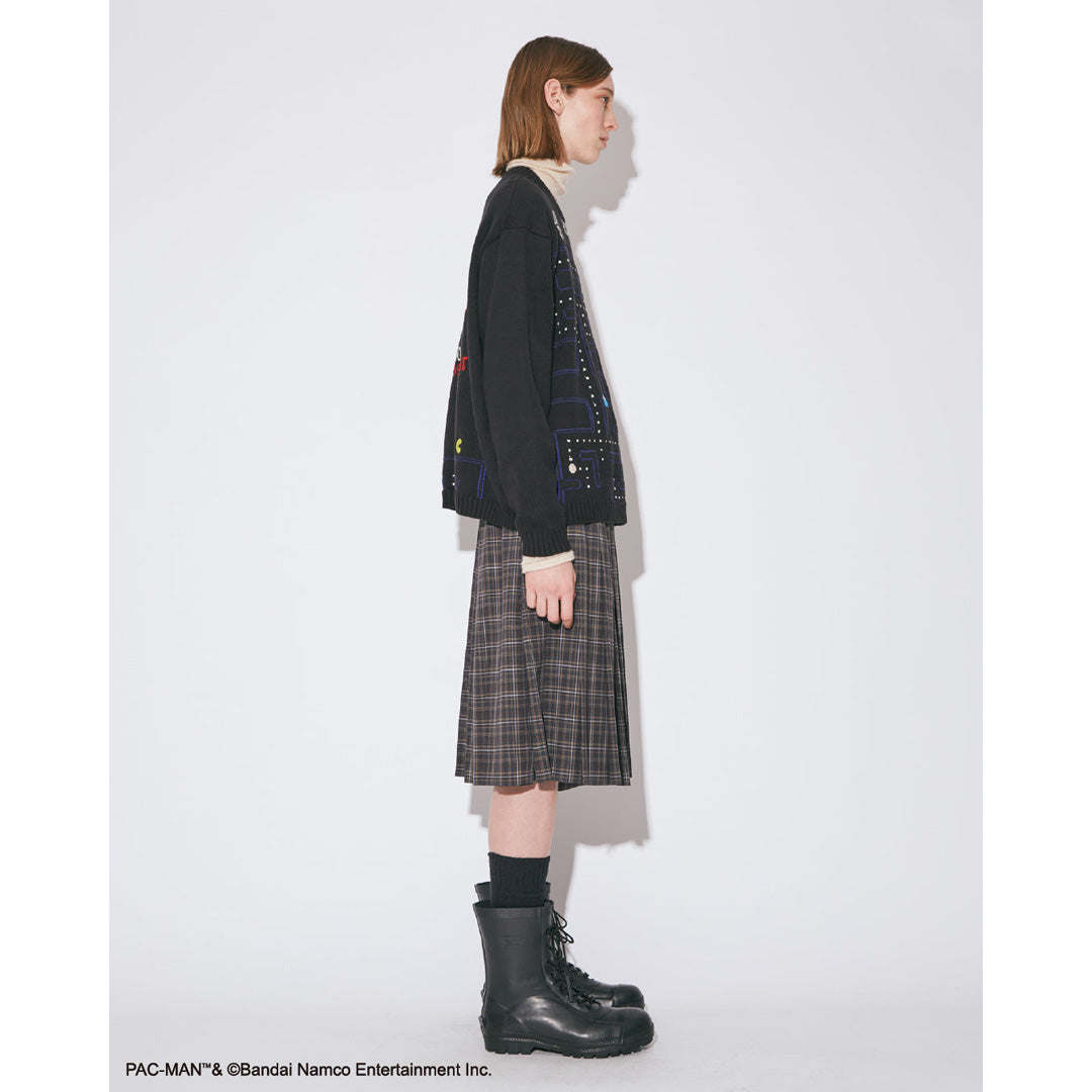 pacman jacquard knitted pullover