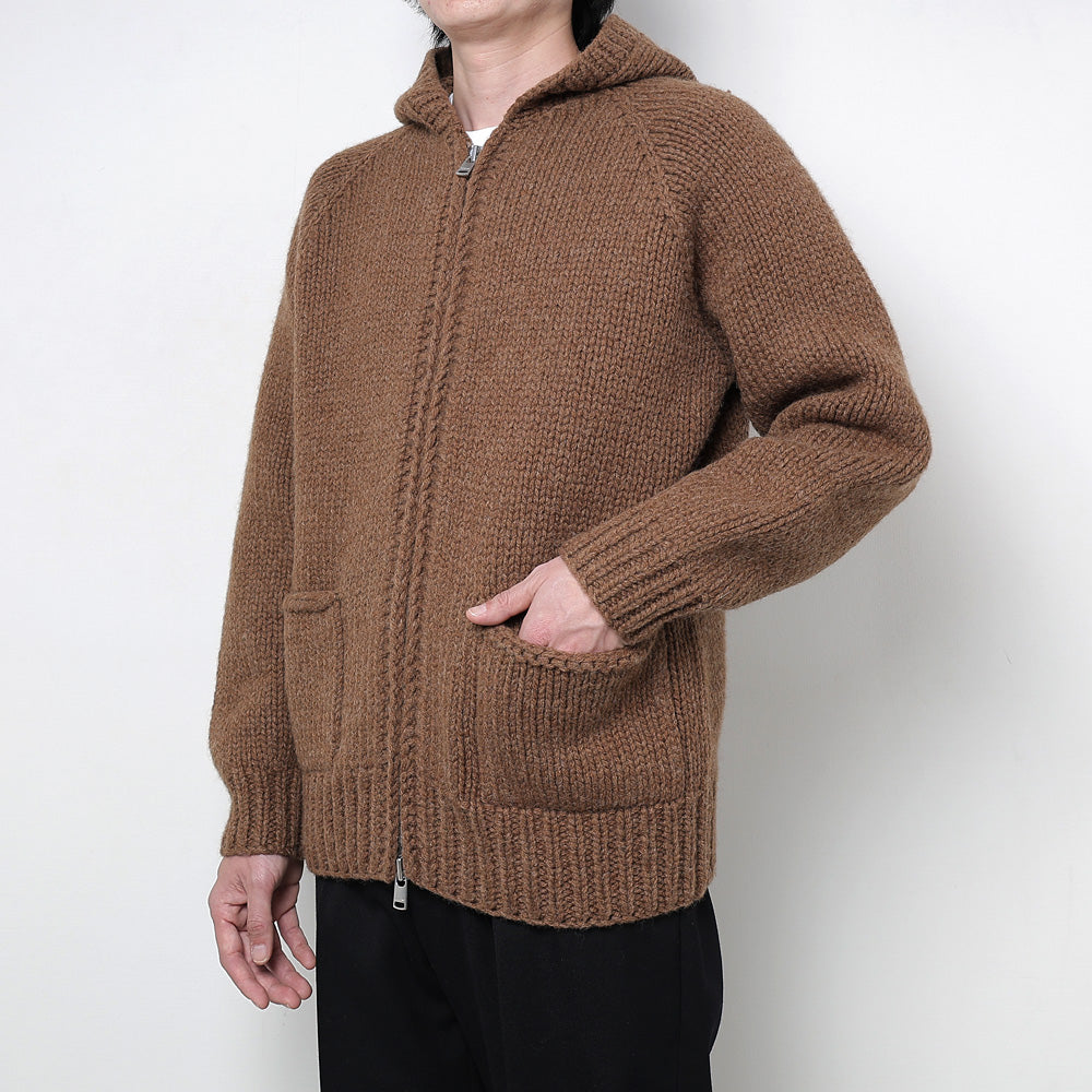 nonnative (ノンネイティブ) WANDERER HAND-KNIT HOODED SWEATER WOOL