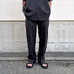 FLAT TAPERED TROUSERS ORGANIC WOOL HEMP TROPICAL