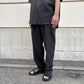 FLAT TAPERED TROUSERS ORGANIC WOOL HEMP TROPICAL