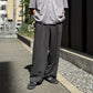 ONE TUCK WIDE TROUSERS WOOL HIGH TWIST TROPICAL